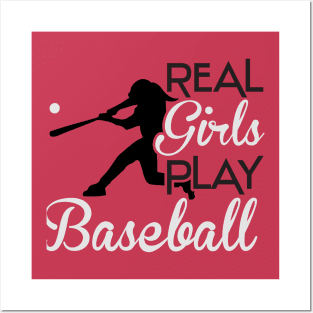 Real girls play baseball Posters and Art